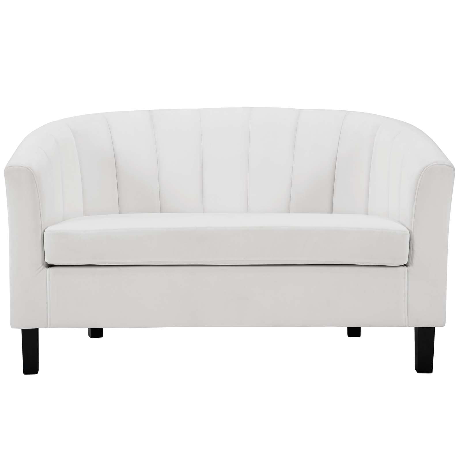 Modway Prospect Channel Tufted Upholstered Velvet Loveseat | Loveseats | Modishstore-30