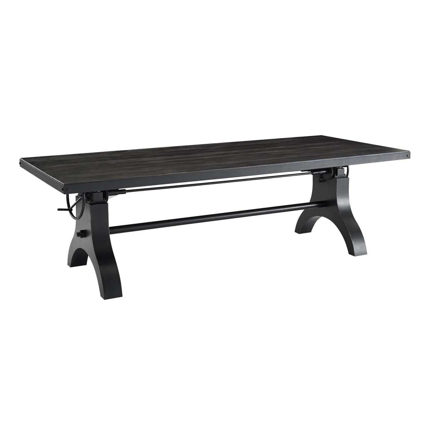 Modway Genuine 96" Crank Height Adjustable Rectangle Dining and Conference Table | Dining Tables | 