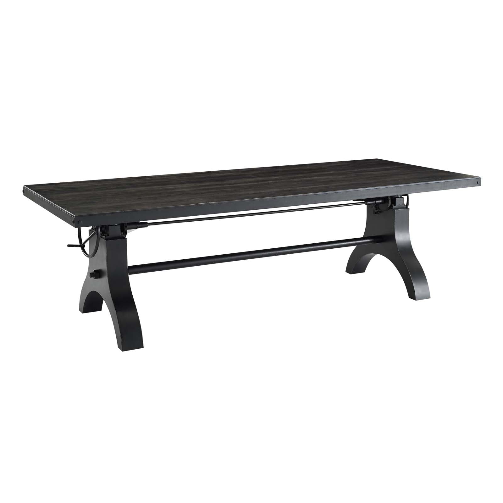 Modway Genuine 96" Crank Height Adjustable Rectangle Dining and Conference Table | Dining Tables | 