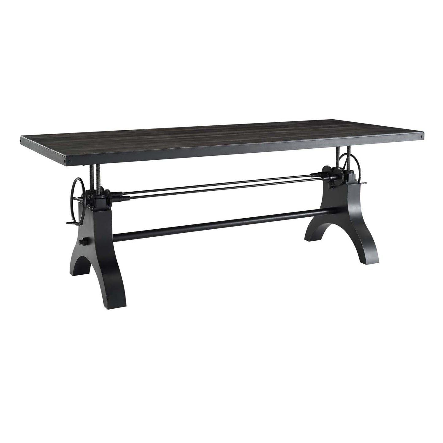 Modway Genuine 96" Crank Height Adjustable Rectangle Dining and Conference Table | Dining Tables | 