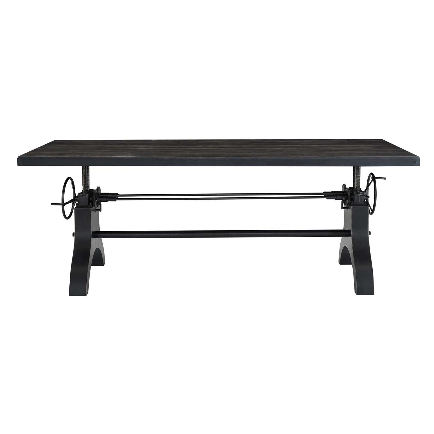 Modway Genuine 96" Crank Height Adjustable Rectangle Dining and Conference Table | Dining Tables | 