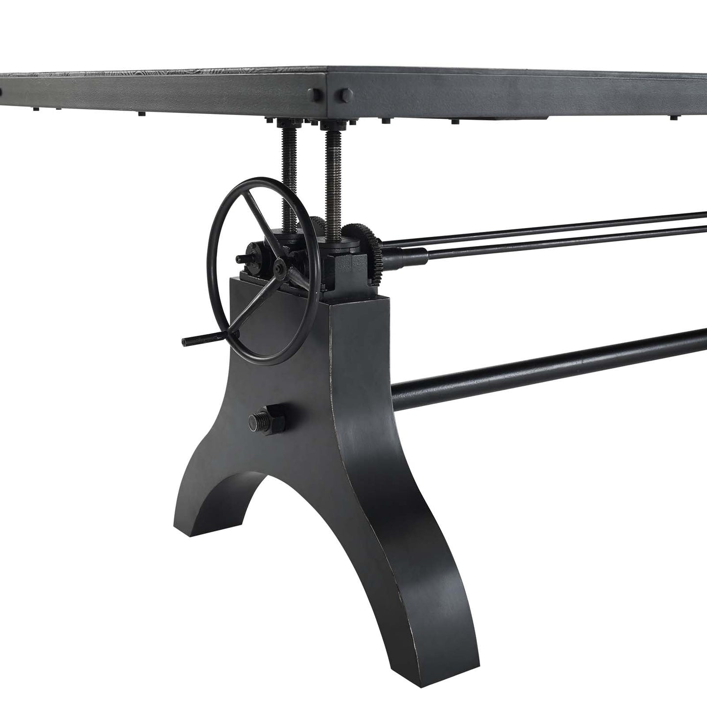 Modway Genuine 96" Crank Height Adjustable Rectangle Dining and Conference Table | Dining Tables | 