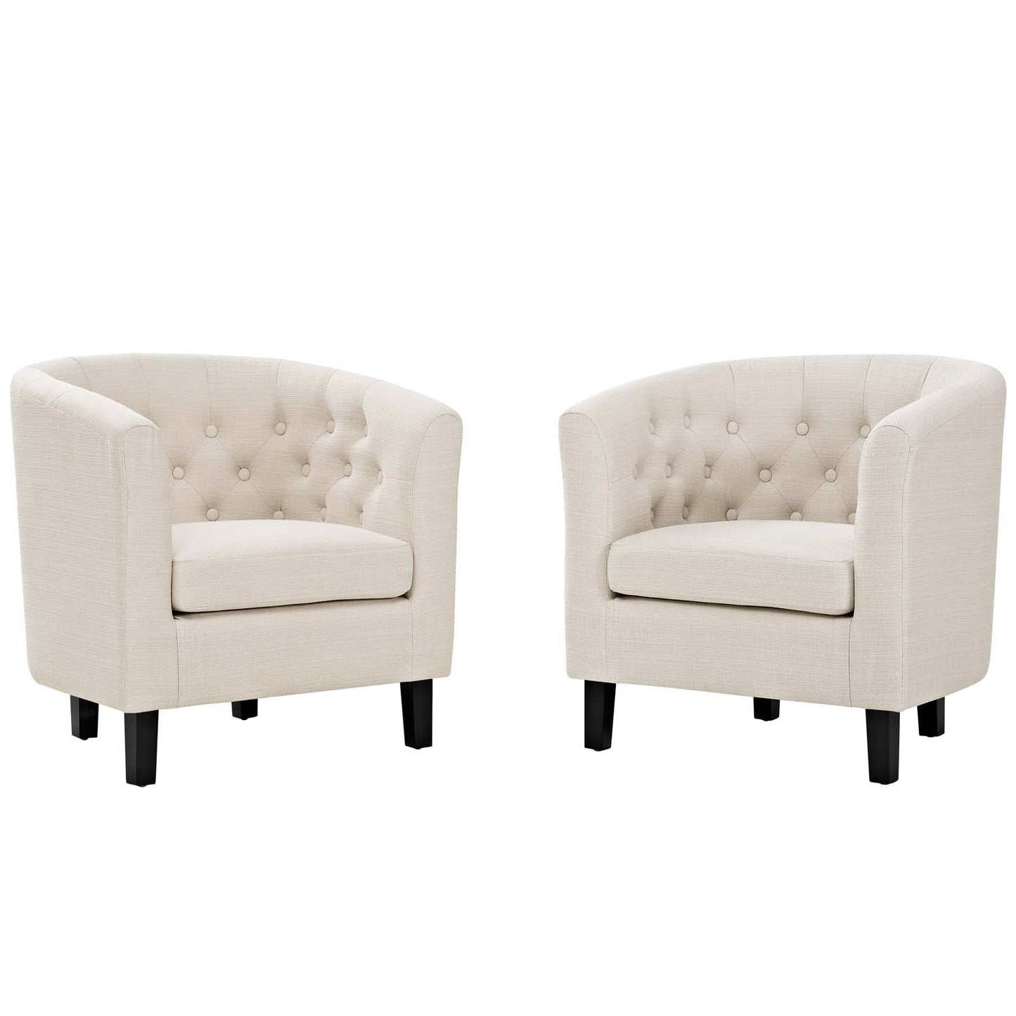 Modway Prospect 2 Piece Upholstered Fabric Armchair Set | Armchairs | Modishstore-3