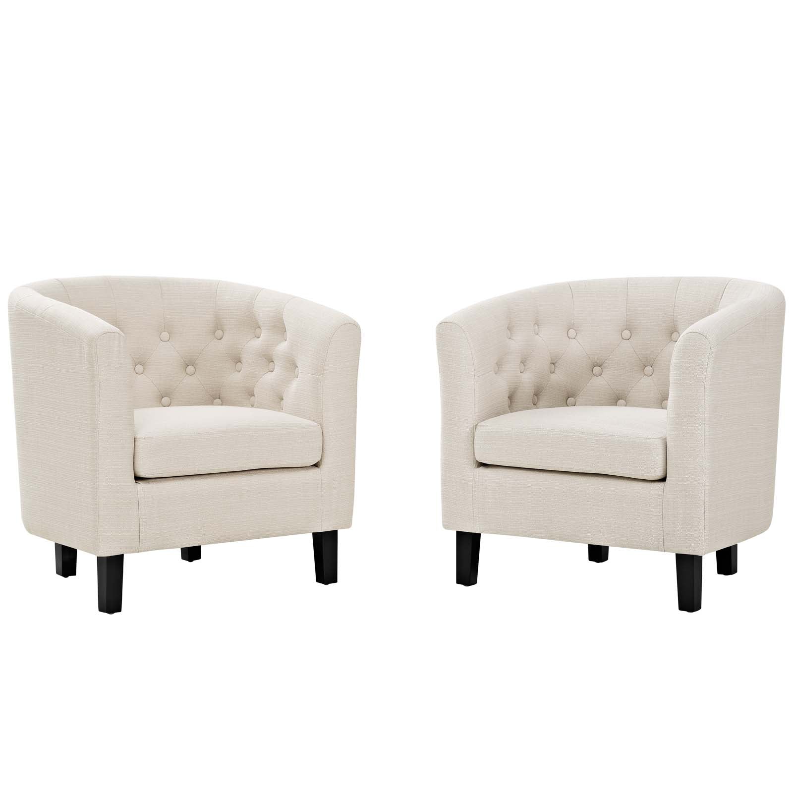 Modway Prospect 2 Piece Upholstered Fabric Armchair Set | Armchairs | Modishstore-3