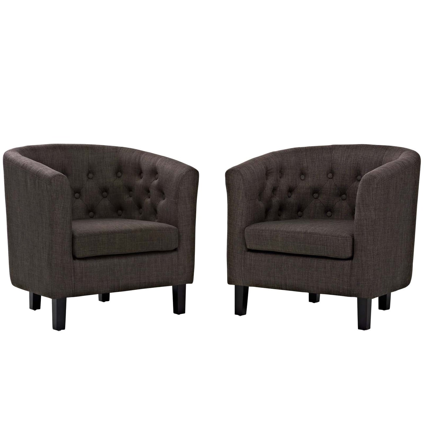 Modway Prospect 2 Piece Upholstered Fabric Armchair Set | Armchairs | Modishstore-4