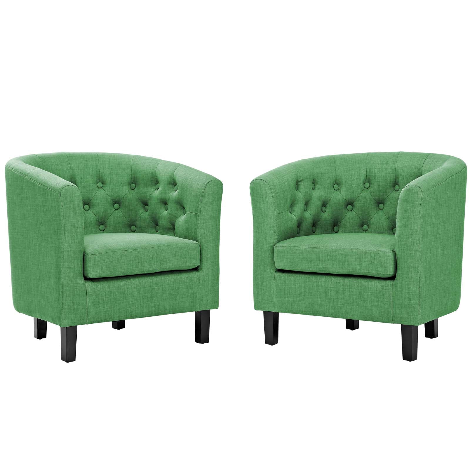Modway Prospect 2 Piece Upholstered Fabric Armchair Set | Armchairs | Modishstore-5