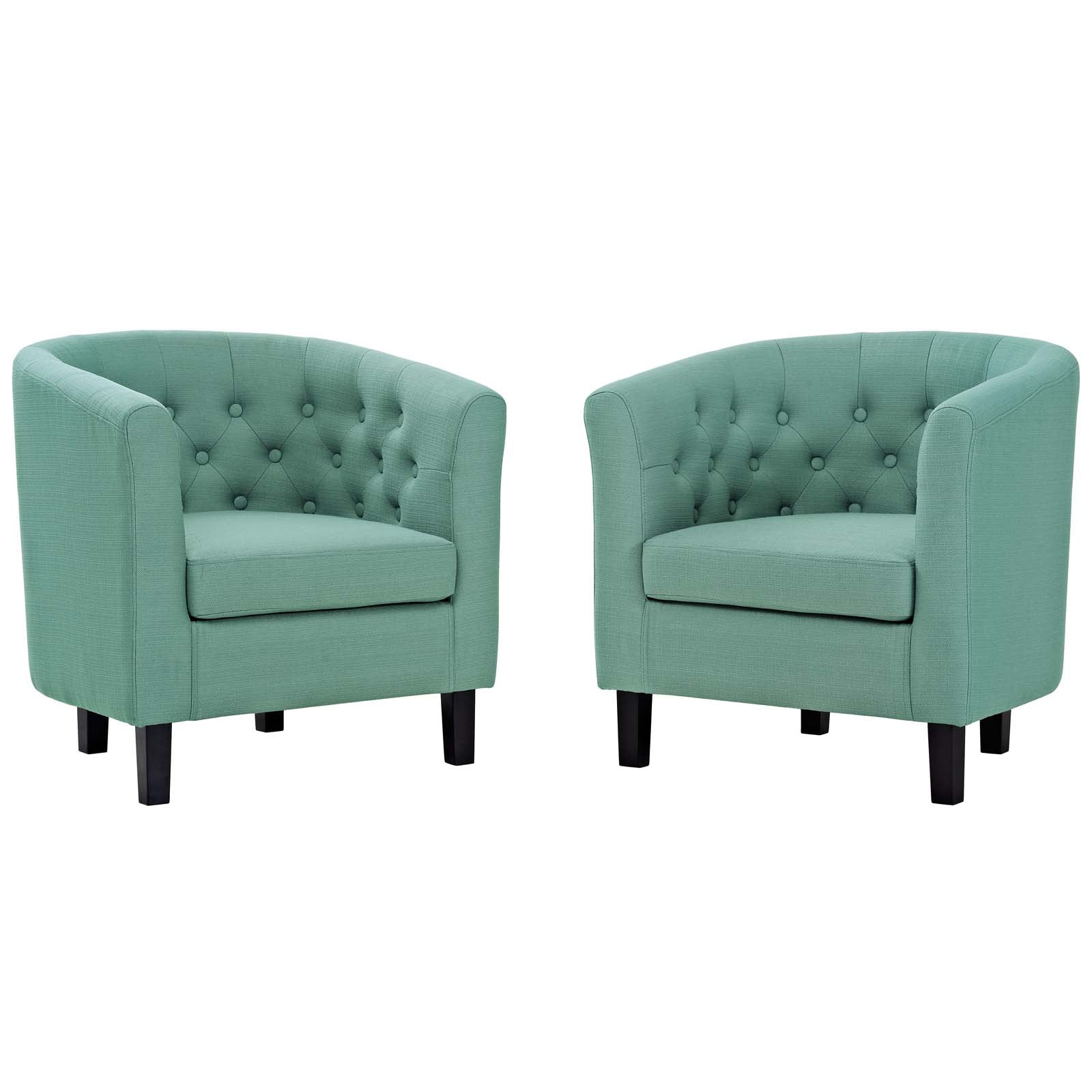 Modway Prospect 2 Piece Upholstered Fabric Armchair Set | Armchairs | Modishstore-7