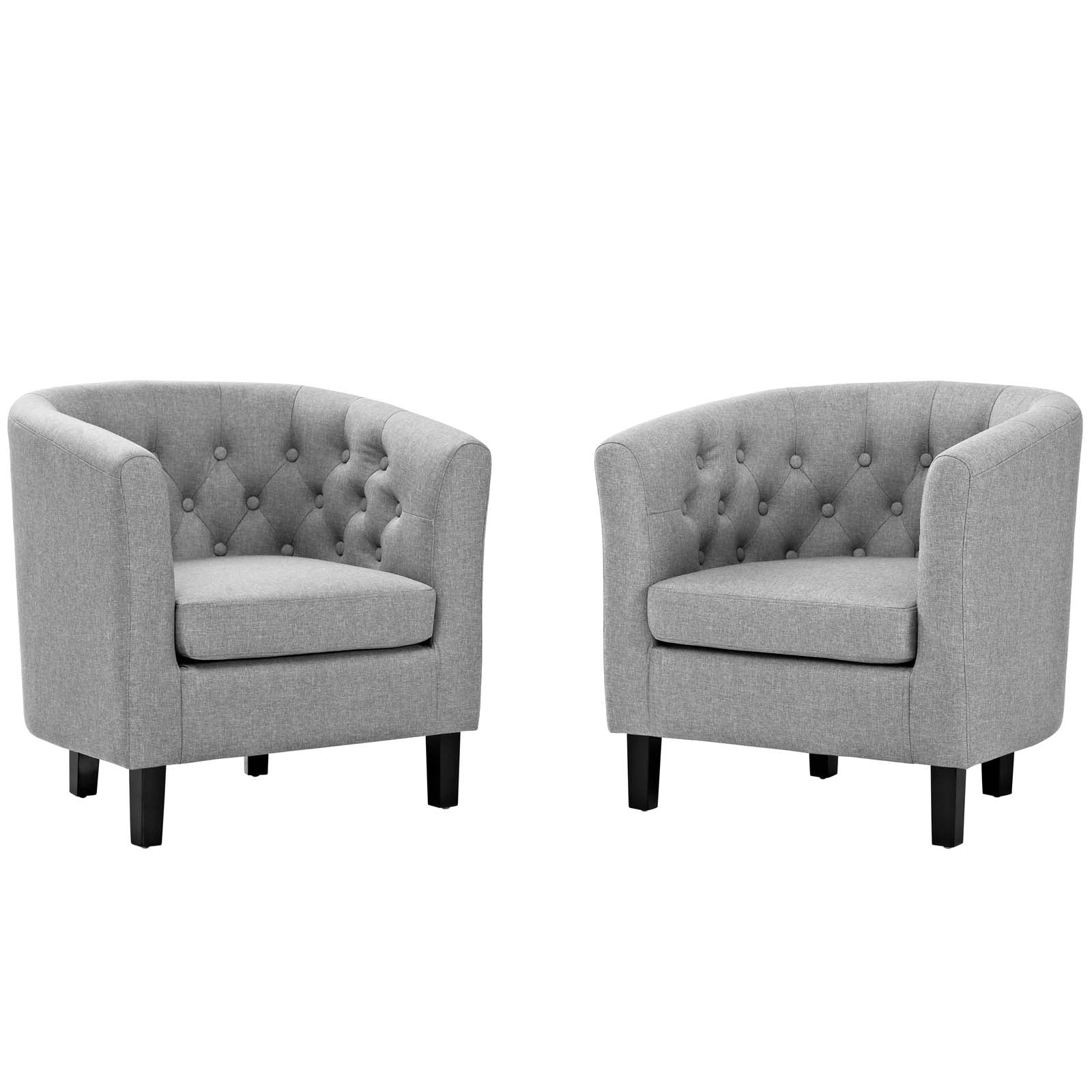 Modway Prospect 2 Piece Upholstered Fabric Armchair Set | Armchairs | Modishstore-8