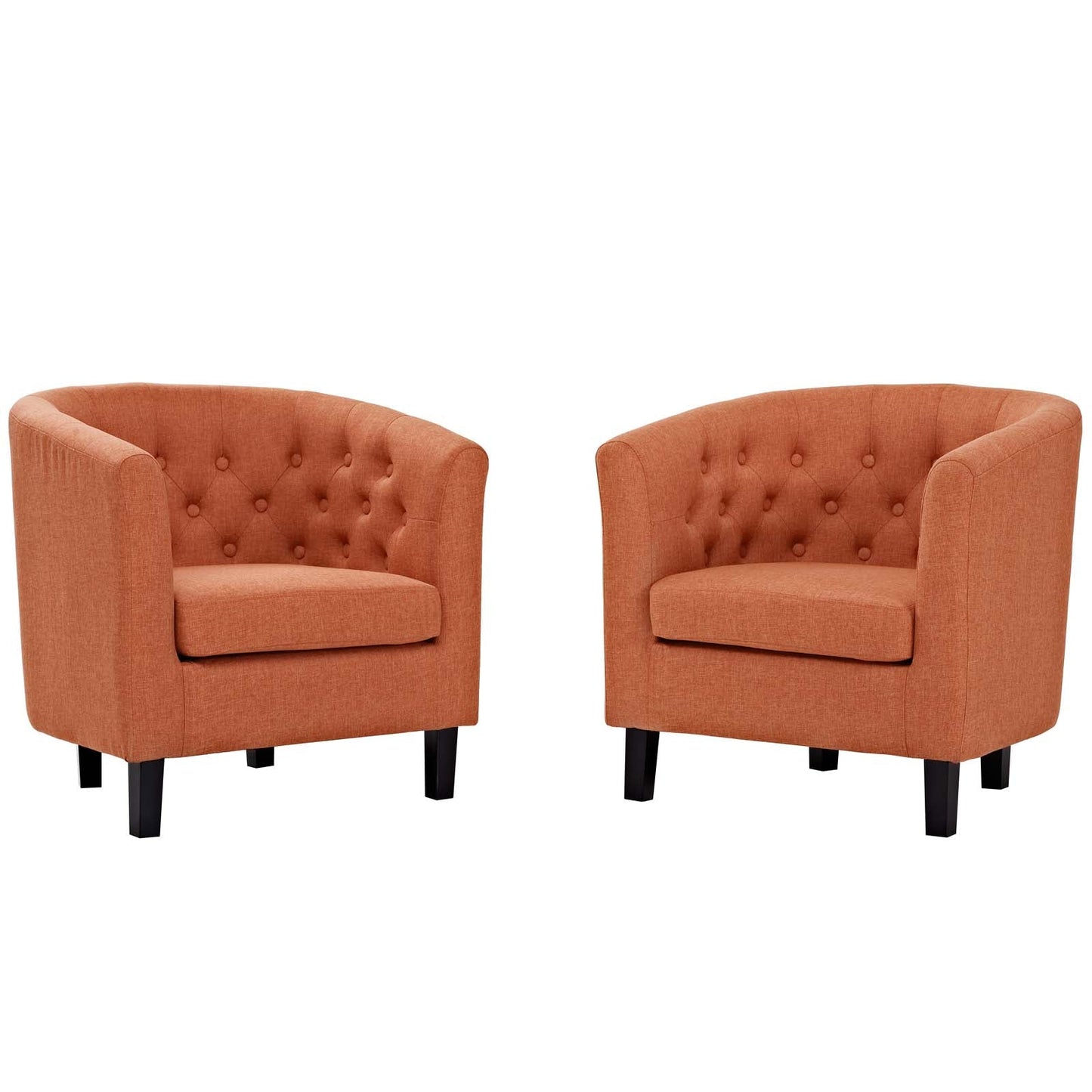 Modway Prospect 2 Piece Upholstered Fabric Armchair Set | Armchairs | Modishstore-9