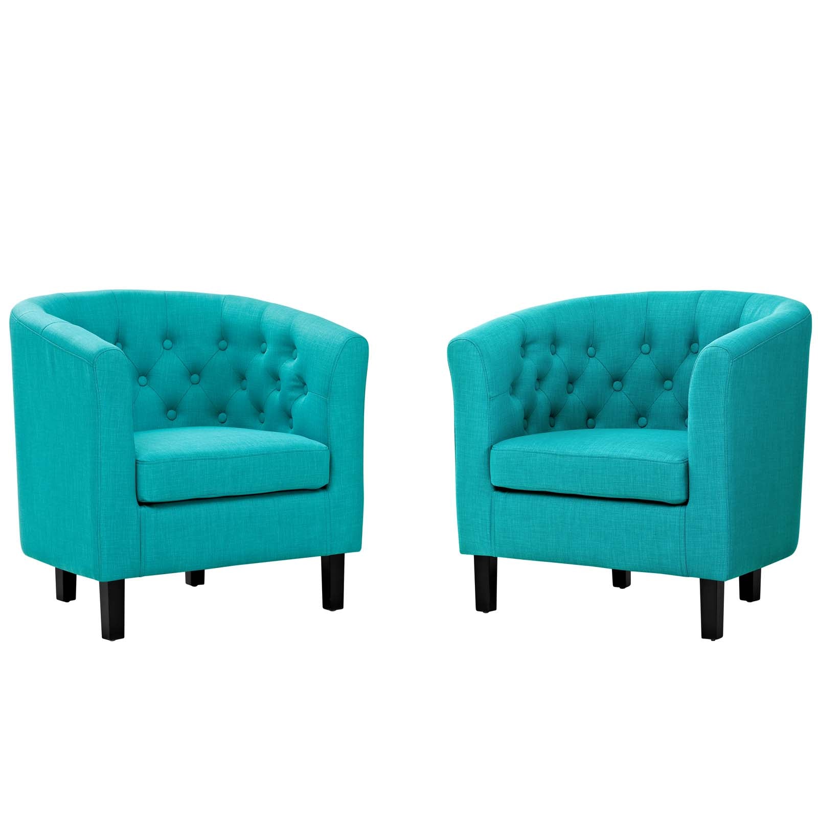 Modway Prospect 2 Piece Upholstered Fabric Armchair Set | Armchairs | Modishstore-10