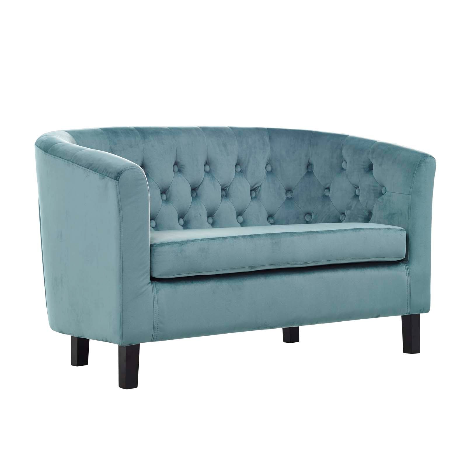 Modway Prospect 3 Piece Performance Velvet Loveseat and Armchair Set | Loveseats | Modishstore-8