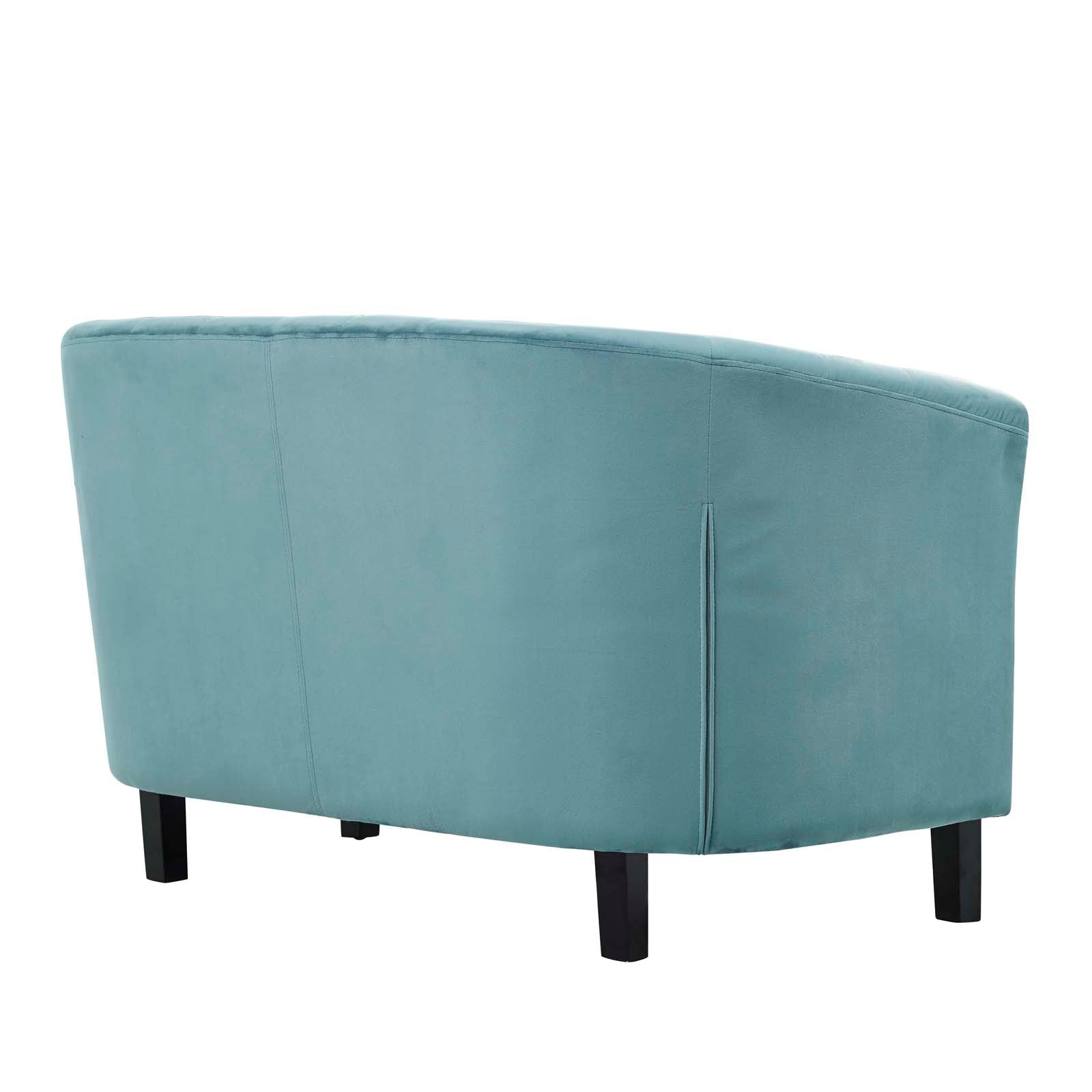 Modway Prospect 3 Piece Performance Velvet Loveseat and Armchair Set | Loveseats | Modishstore-7