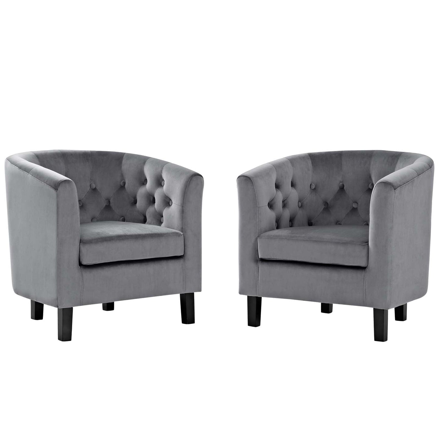 Modway Prospect 2 Piece Performance Velvet Armchair Set | Armchairs | Modishstore-22