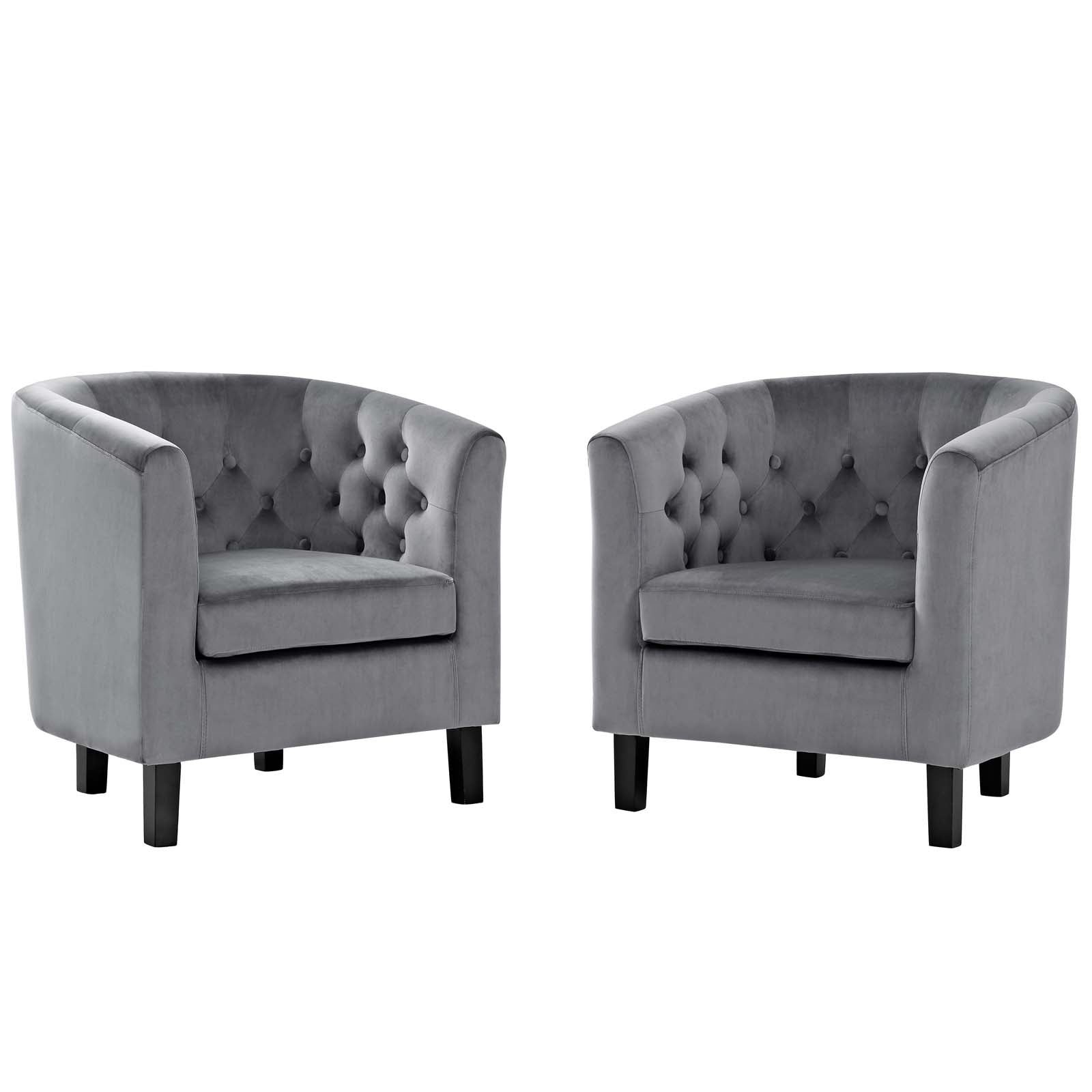 Modway Prospect 2 Piece Performance Velvet Armchair Set | Armchairs | Modishstore-22
