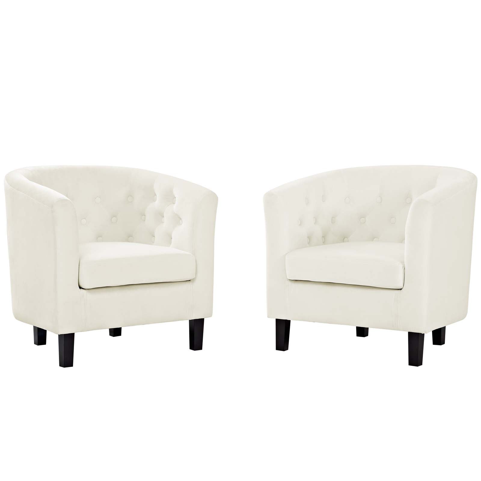 Modway Prospect 2 Piece Performance Velvet Armchair Set | Armchairs | Modishstore-12