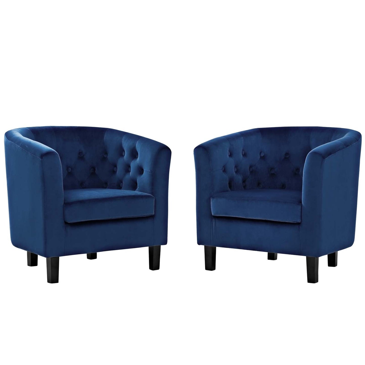 Modway Prospect 2 Piece Performance Velvet Armchair Set | Armchairs | Modishstore-8