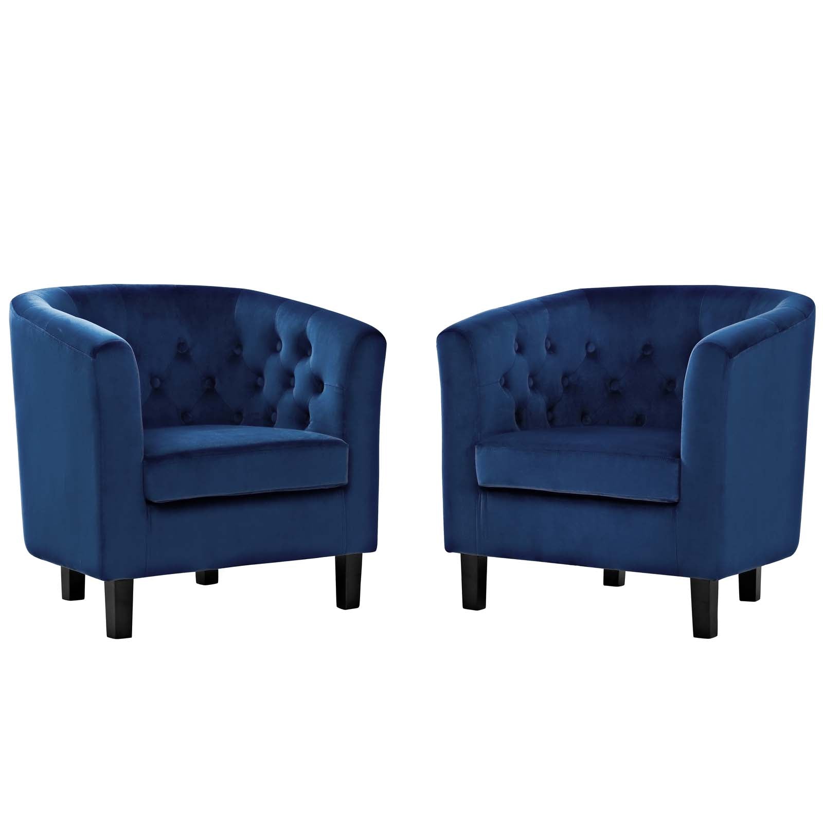 Modway Prospect 2 Piece Performance Velvet Armchair Set | Armchairs | Modishstore-8