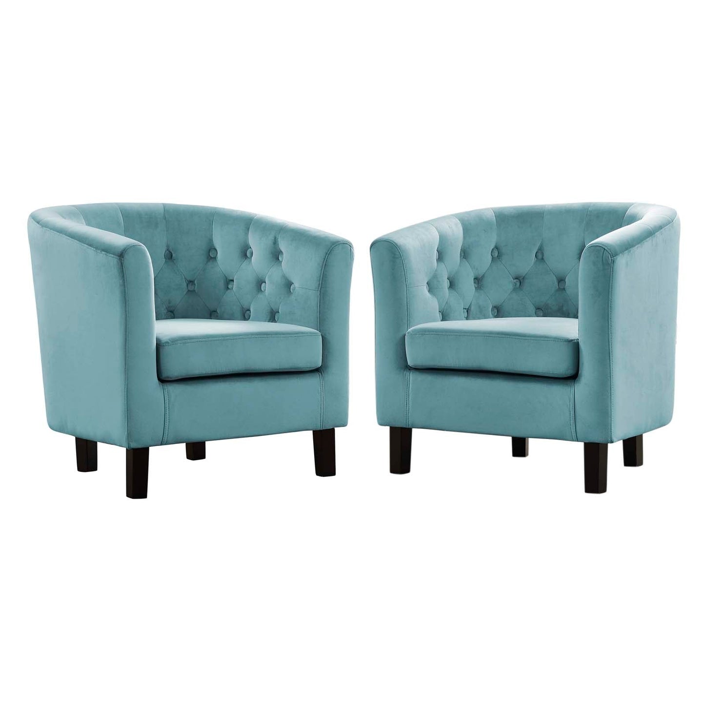 Modway Prospect 2 Piece Performance Velvet Armchair Set | Armchairs | Modishstore-3