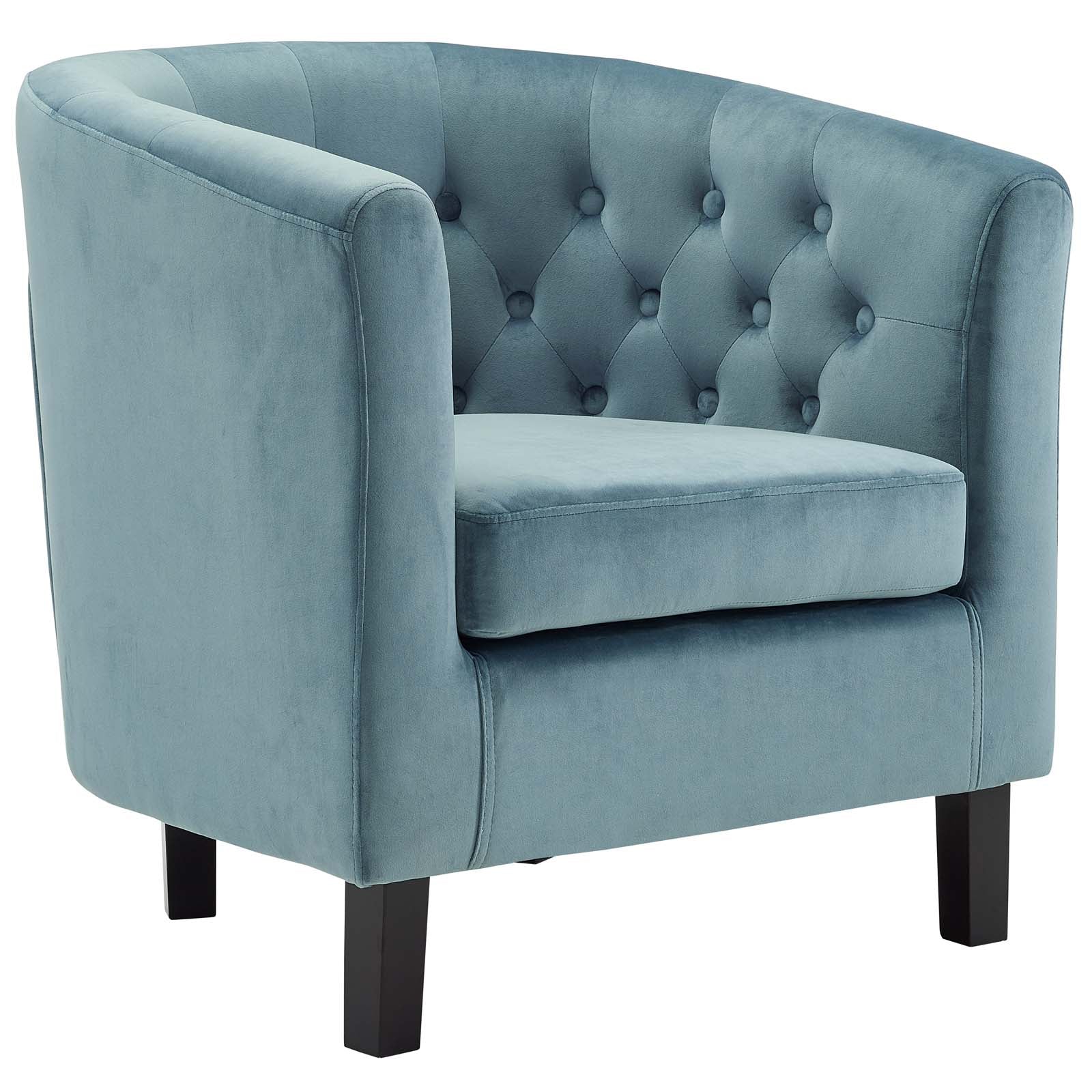 Modway Prospect 2 Piece Performance Velvet Loveseat and Armchair Set | Loveseats | Modishstore-6