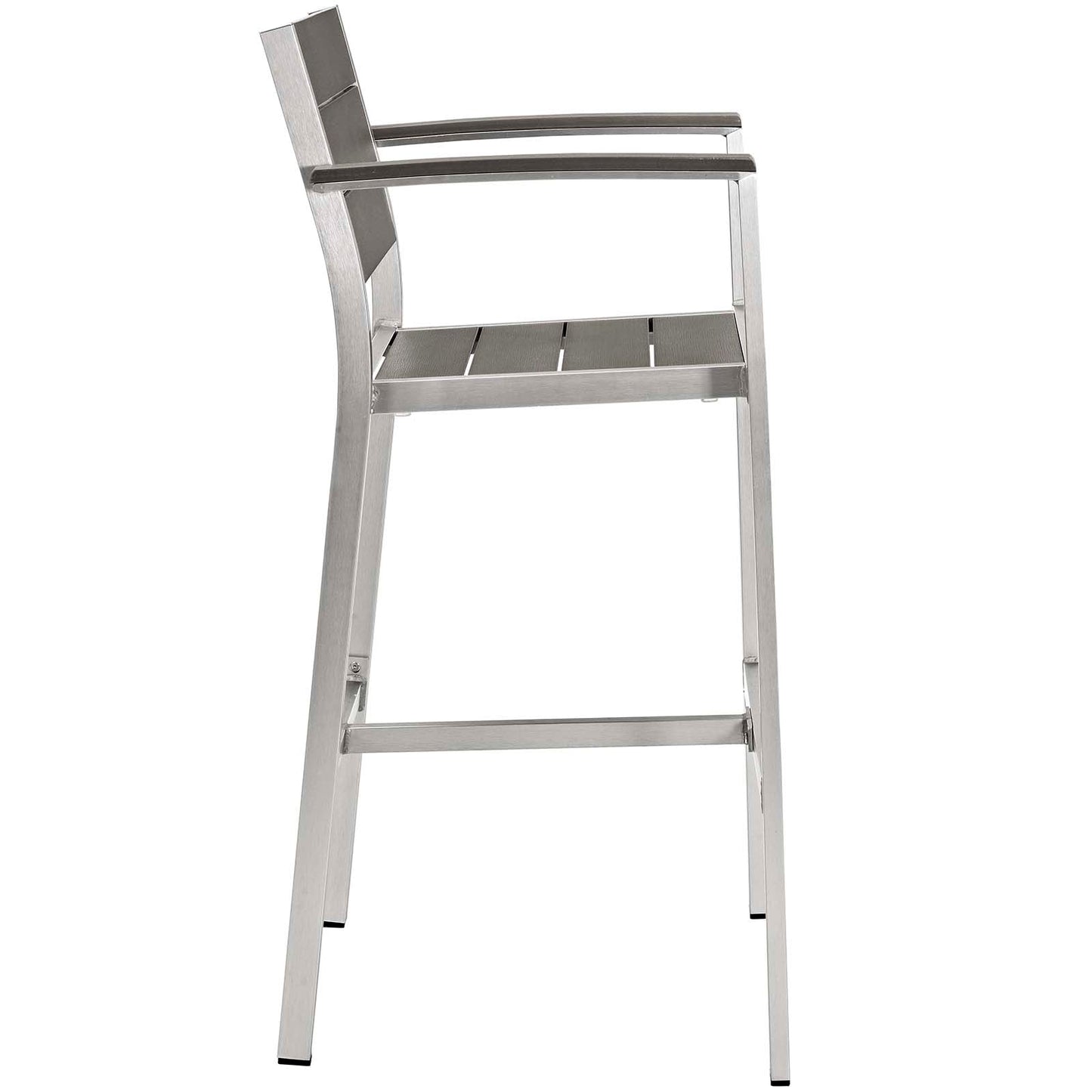 Modway Shore Bar Stool Outdoor Patio Aluminum Set of 2 | Bar Stools | Modishstore-3