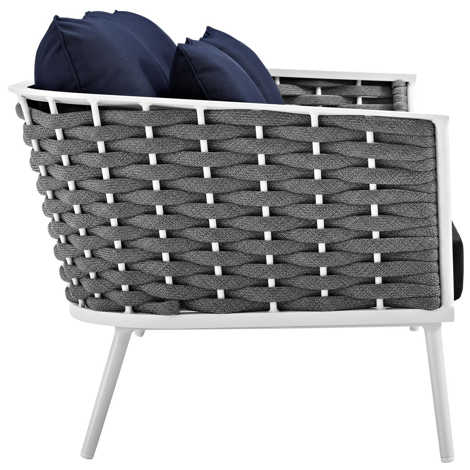 Modway Stance 7 Piece Outdoor Patio Aluminum Sectional Sofa Set | Outdoor Sofas, Loveseats & Sectionals | Modishstore-16