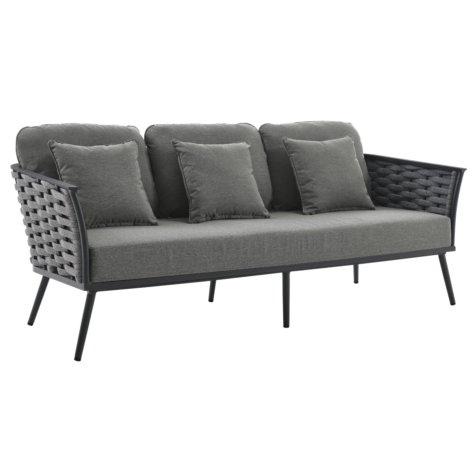 Modway Stance 4 Piece Outdoor Patio Aluminum Sectional Sofa Set-EEI-3161 | Outdoor Sofas, Loveseats & Sectionals | Modishstore-12