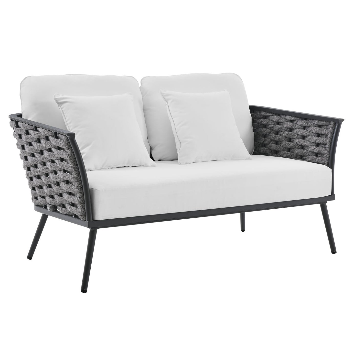 Modway Stance 4 Piece Outdoor Patio Aluminum Sectional Sofa Set-EEI-3161 | Outdoor Sofas, Loveseats & Sectionals | Modishstore-6
