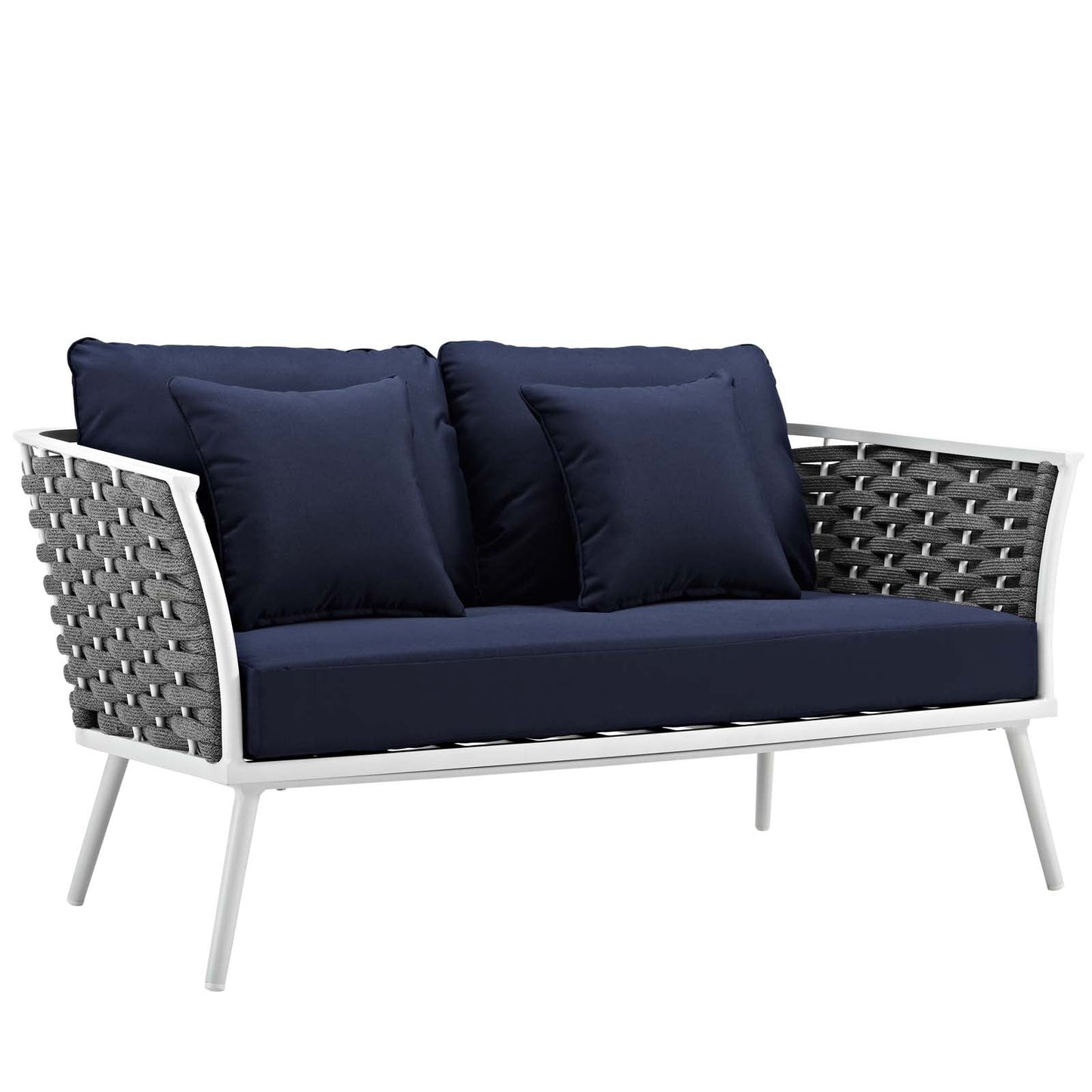 Modway Stance 4 Piece Outdoor Patio Aluminum Sectional Sofa Set-EEI-3161 | Outdoor Sofas, Loveseats & Sectionals | Modishstore-30