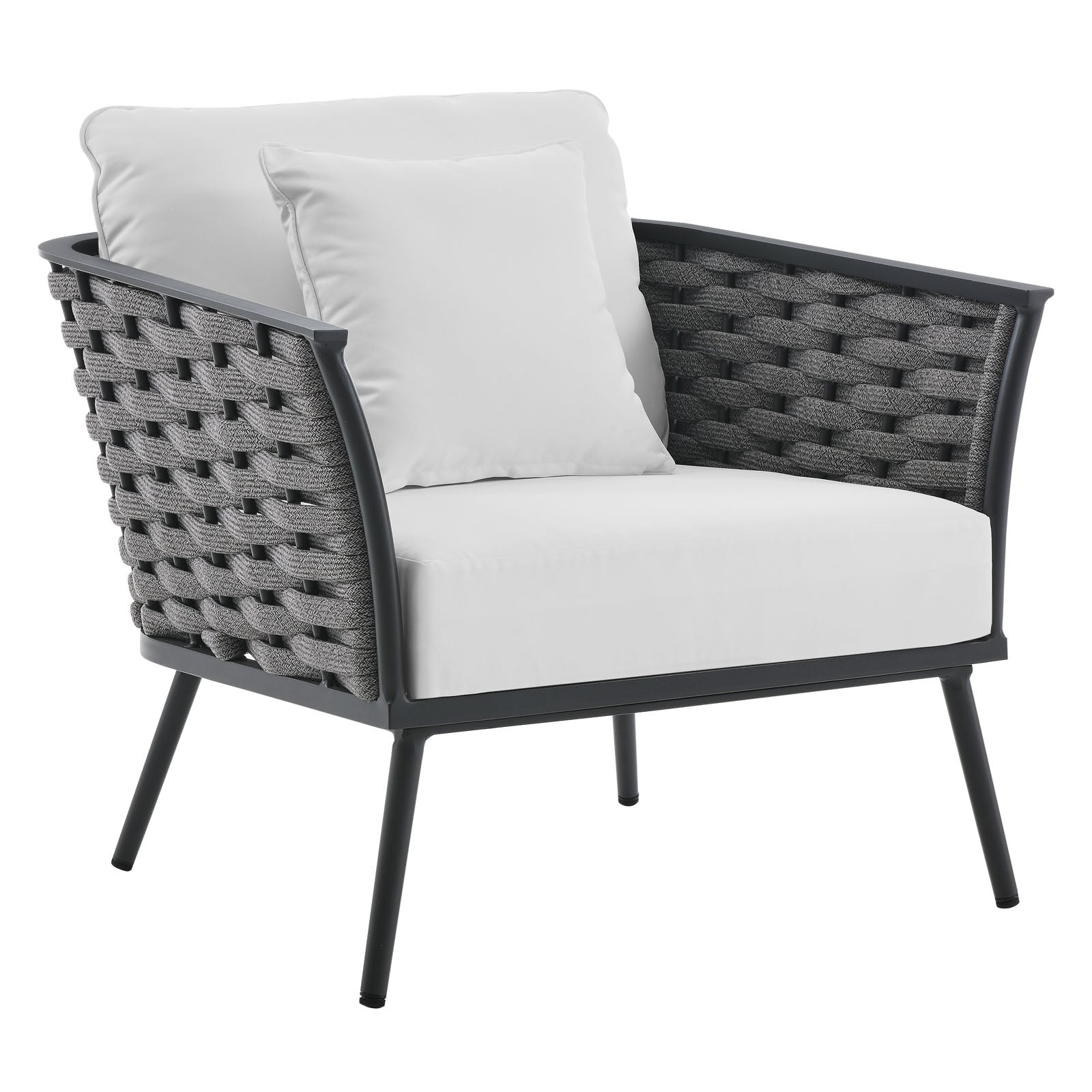 Modway Stance 3 Piece Outdoor Patio Aluminum Sectional Sofa Set | Outdoor Sofas, Loveseats & Sectionals | Modishstore-34