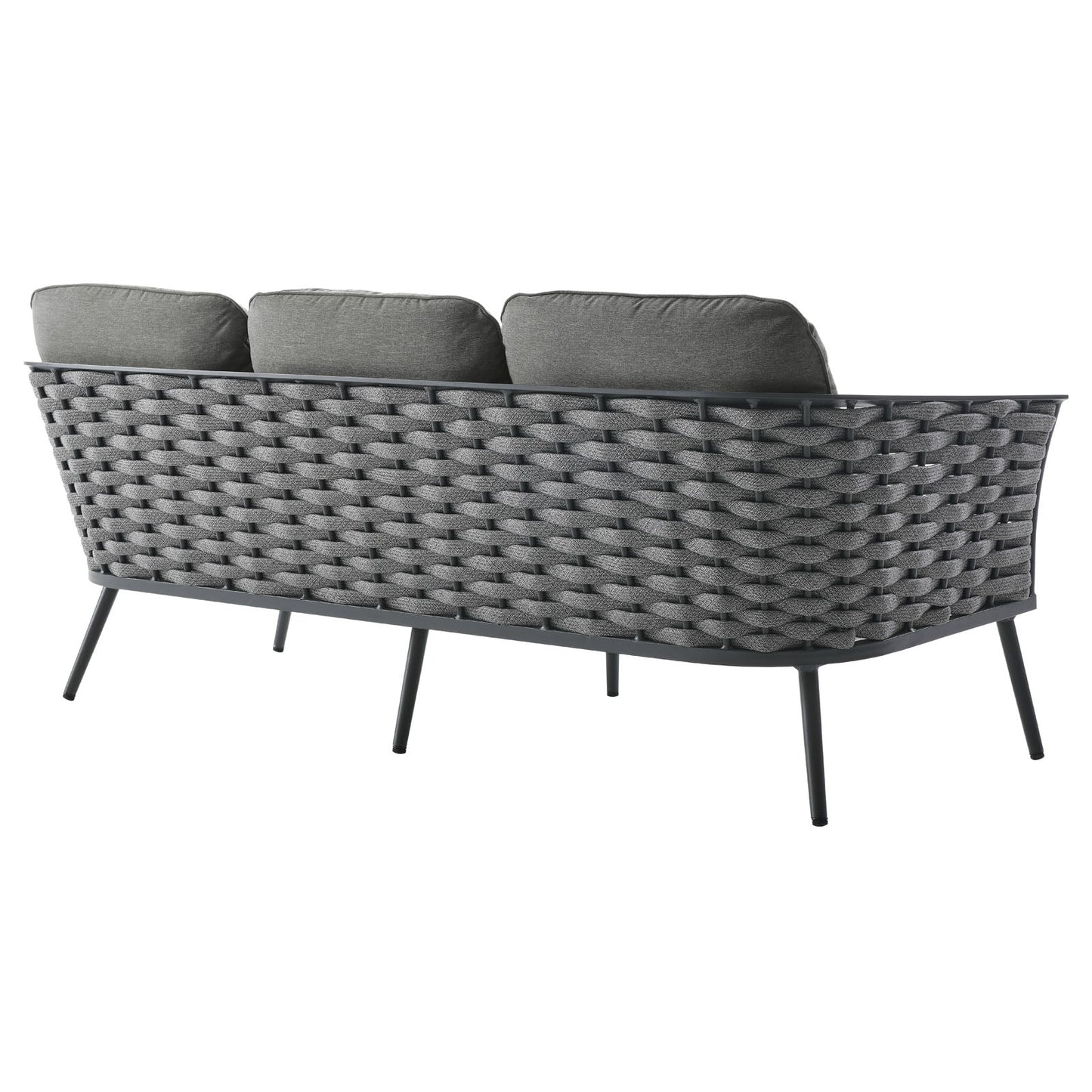 Modway Stance 4 Piece Outdoor Patio Aluminum Sectional Sofa Set | Outdoor Sofas, Loveseats & Sectionals | Modishstore-28