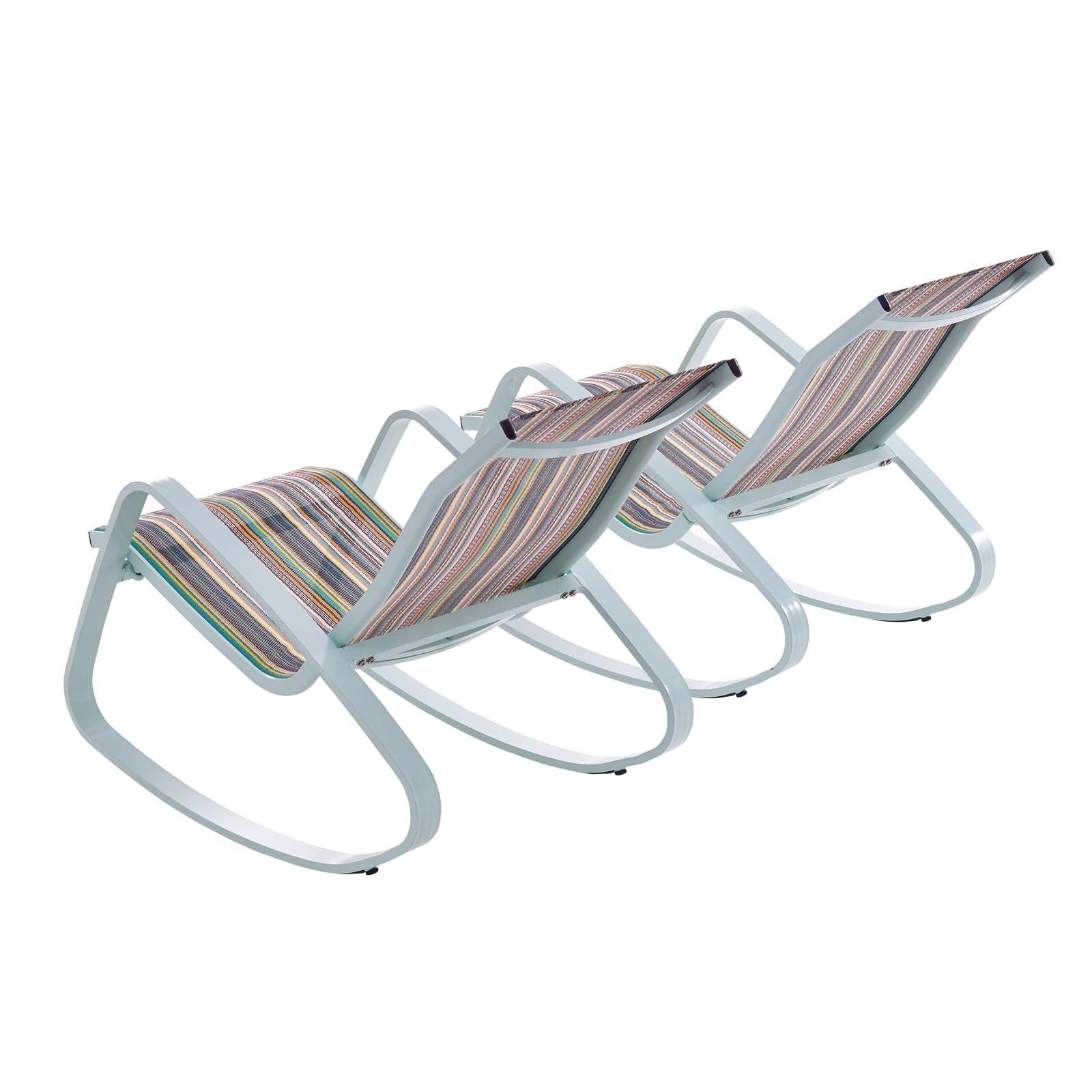 Modway Traveler Rocking Lounge Chair Outdoor Patio Mesh Sling Set of 2 | Outdoor Recliners & Lounge Chairs | Modishstore-7