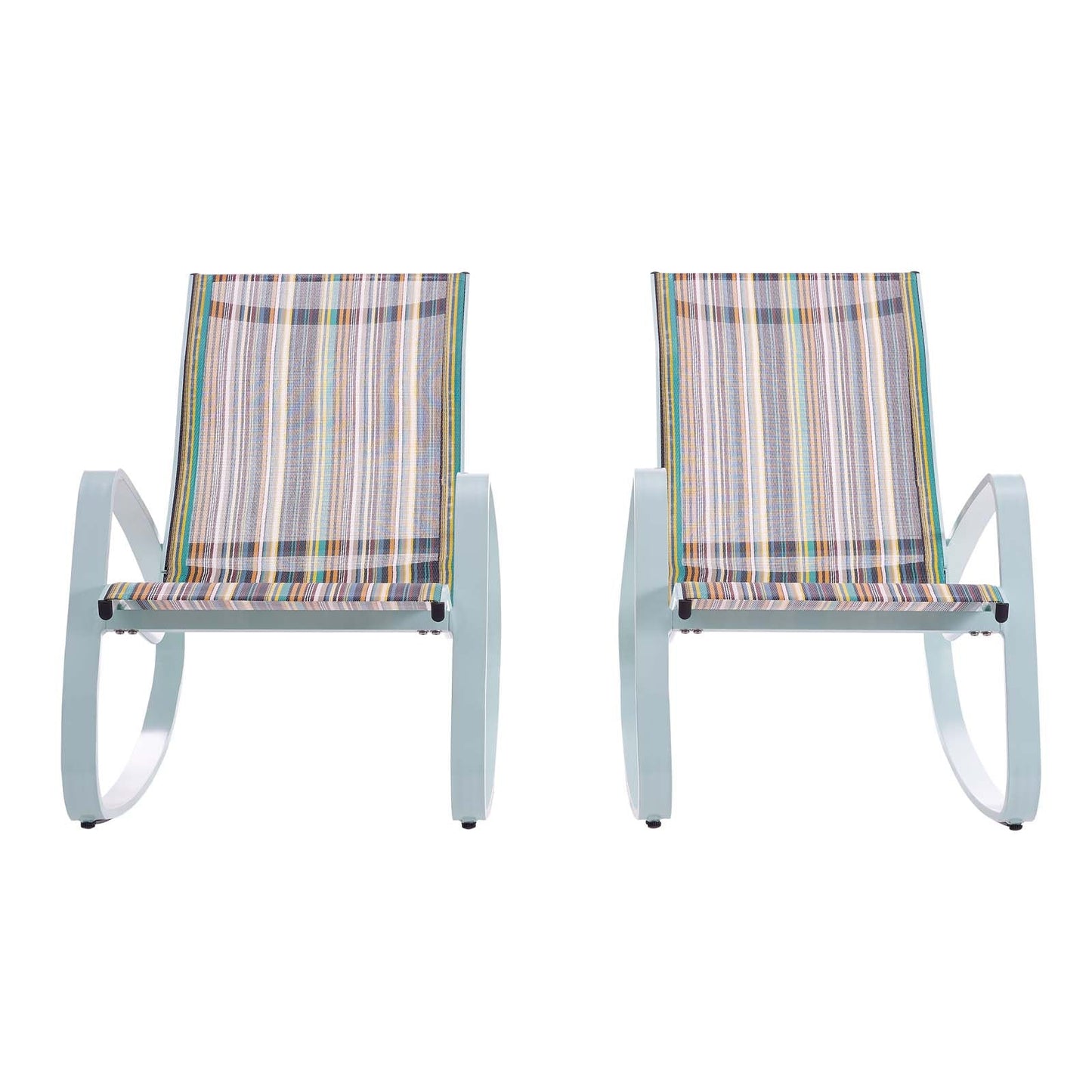 Modway Traveler Rocking Lounge Chair Outdoor Patio Mesh Sling Set of 2 | Outdoor Recliners & Lounge Chairs | Modishstore-6