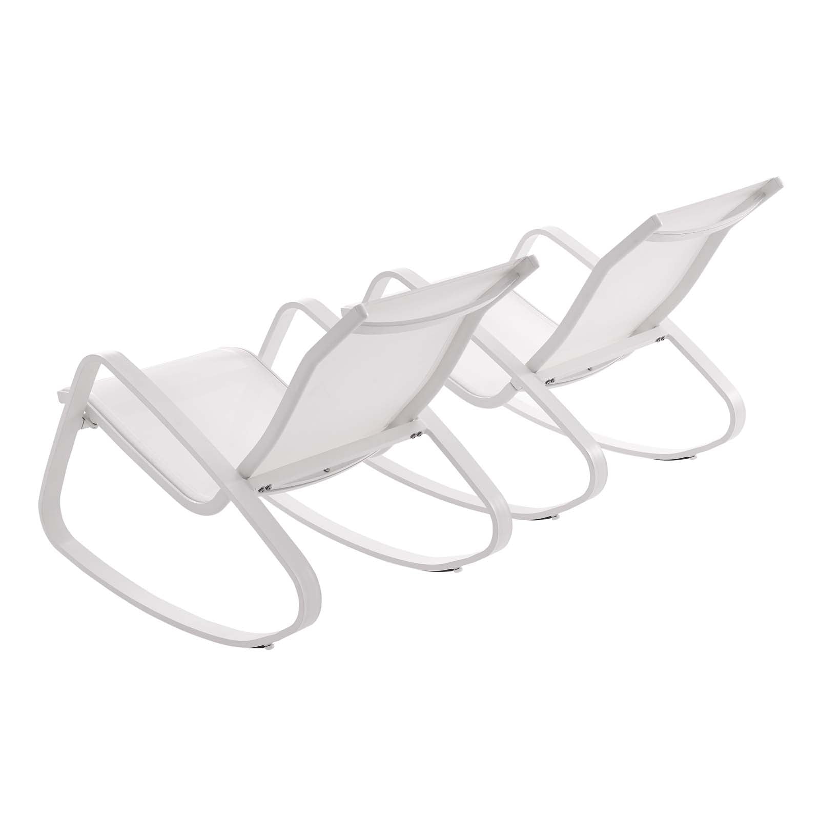 Modway Traveler Rocking Lounge Chair Outdoor Patio Mesh Sling Set of 2 | Outdoor Recliners & Lounge Chairs | Modishstore-16