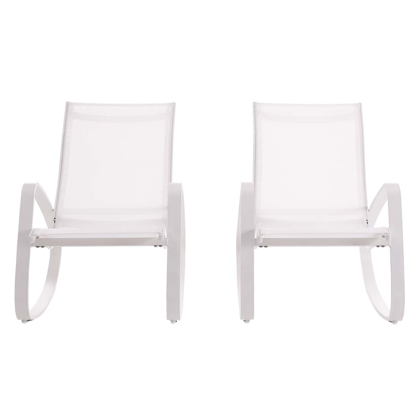 Modway Traveler Rocking Lounge Chair Outdoor Patio Mesh Sling Set of 2 | Outdoor Recliners & Lounge Chairs | Modishstore-17
