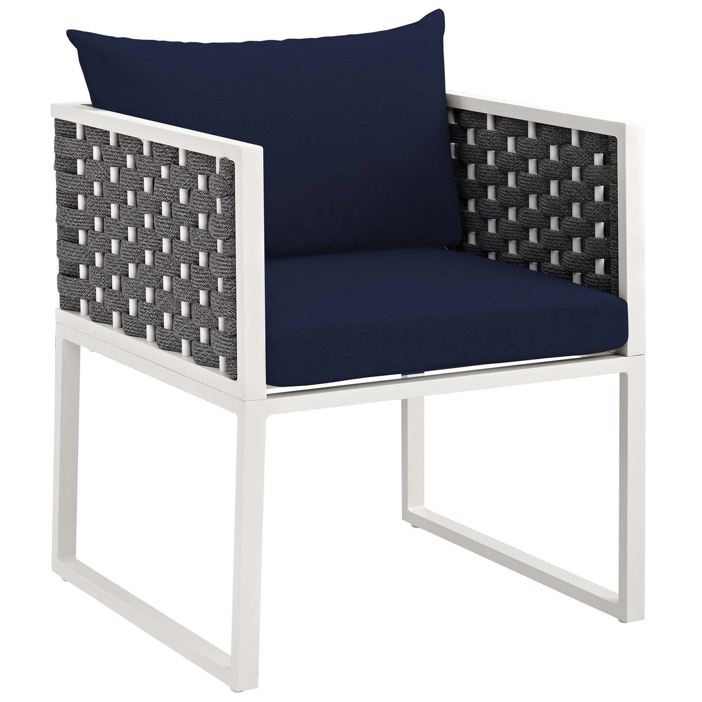 Modway Stance Dining Armchair Outdoor Patio Aluminum Set of 2 | Outdoor Chairs | Modishstore-7