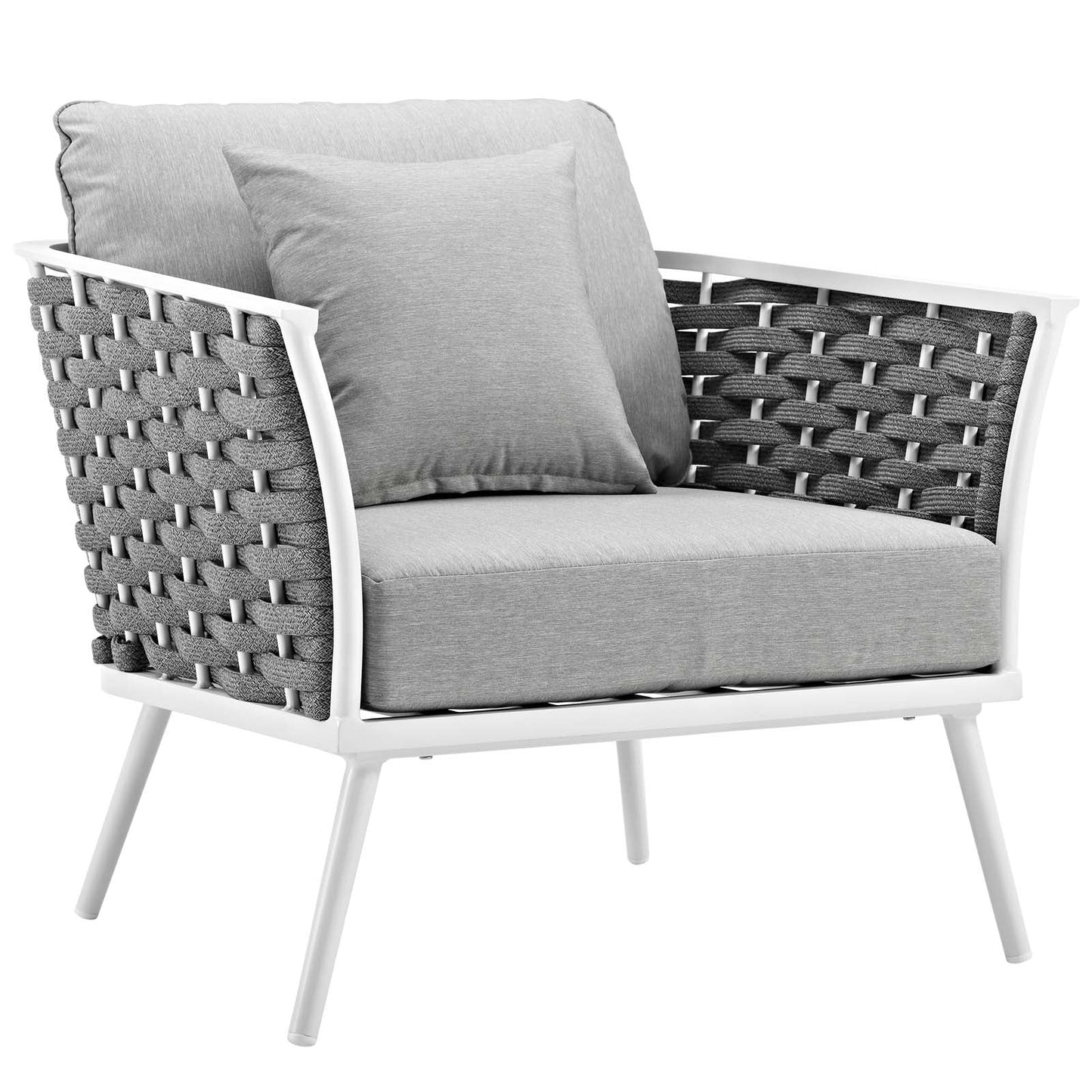 Modway Stance 5 Piece Outdoor Patio Aluminum Sectional Sofa Set | Outdoor Sofas, Loveseats & Sectionals | Modishstore-5