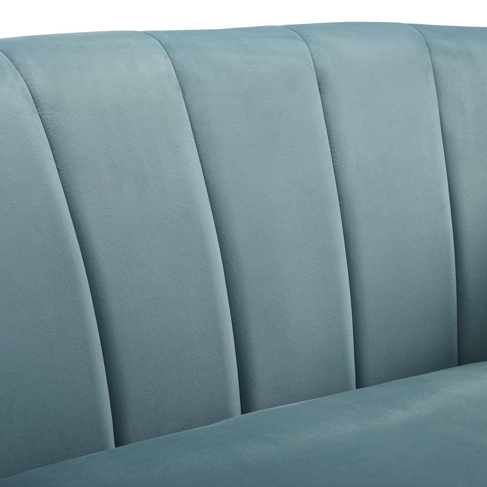 Modway Prospect Channel Tufted Upholstered Velvet Armchair | Armchairs | Modishstore-22