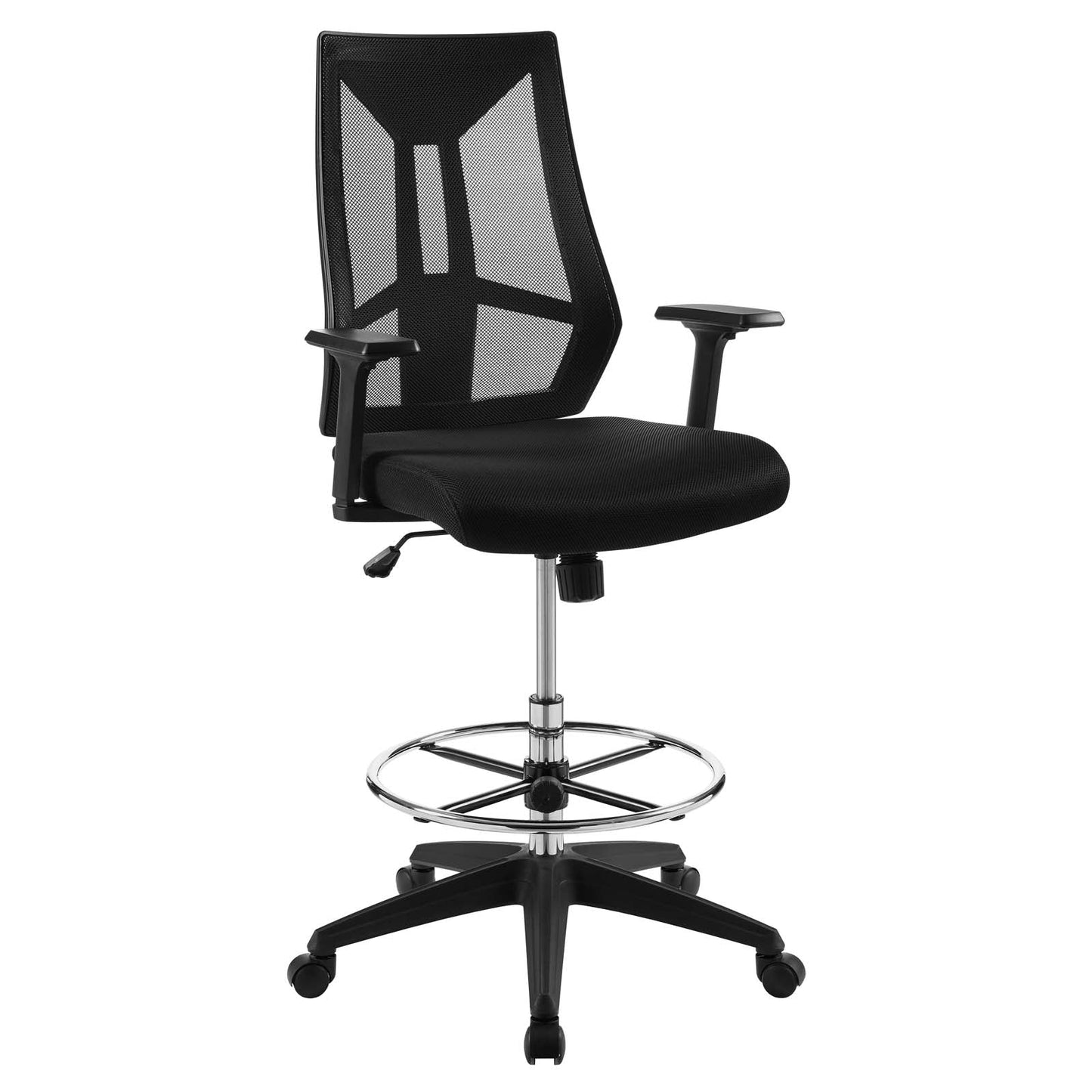 Modway Extol Mesh Drafting Chair Black | Office Chairs | 