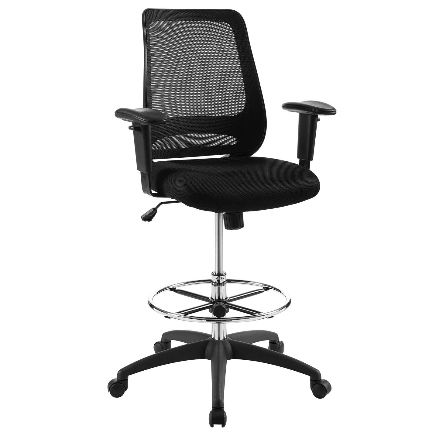 Modway Forge Mesh Drafting Chair Black | Office Chairs | 