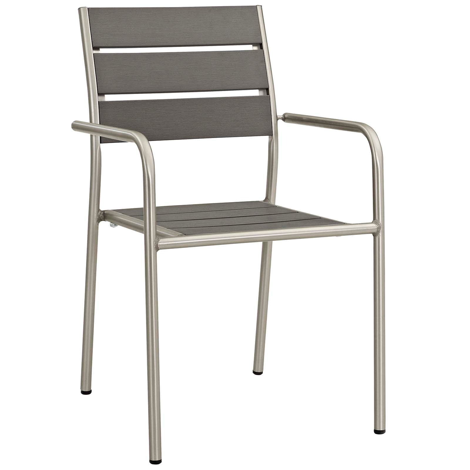 Modway Shore 9 Piece Outdoor Patio Aluminum Outdoor Dining Set | Outdoor Dining Set | Modishstore-6