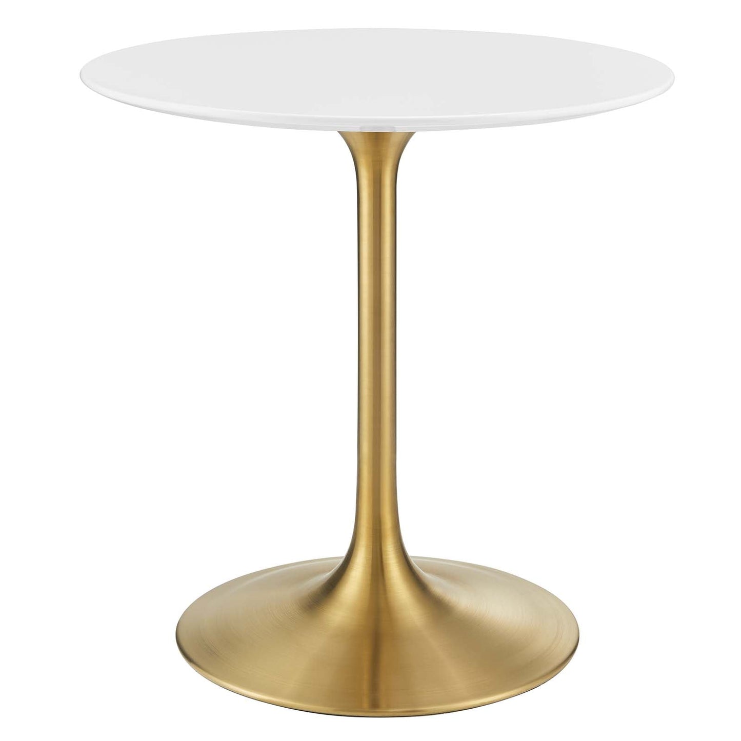 Modway Lippa 28" Round Dining Table In Gold White - EEI-3208 - EEI-3208