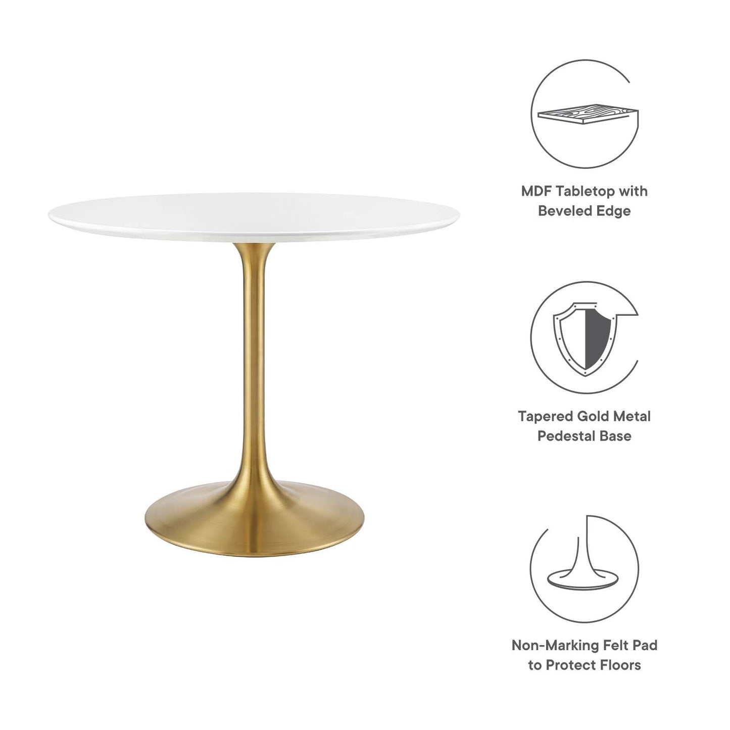 Modway Lippa 36" Round Dining Table - EEI-3209