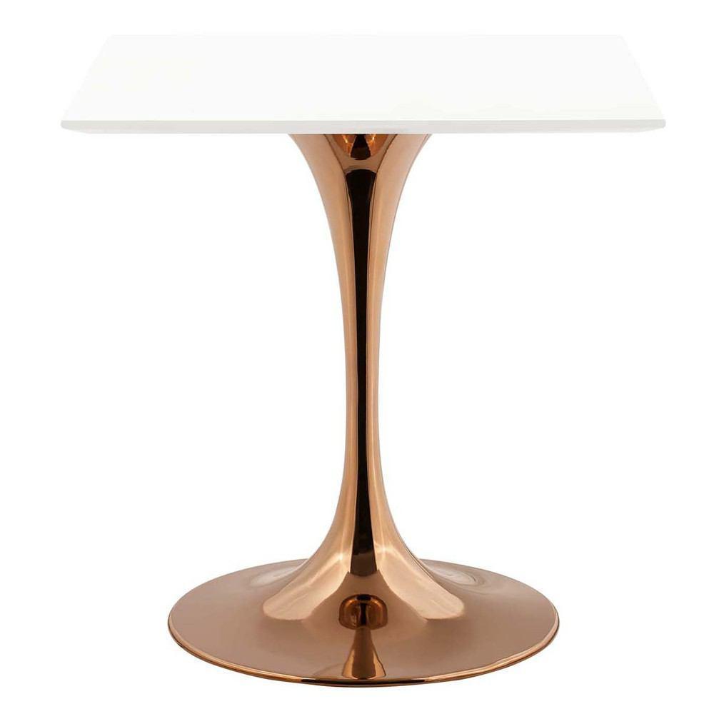 Modway Lippa 28" Square Dining Table In Rose White - EEI-3220