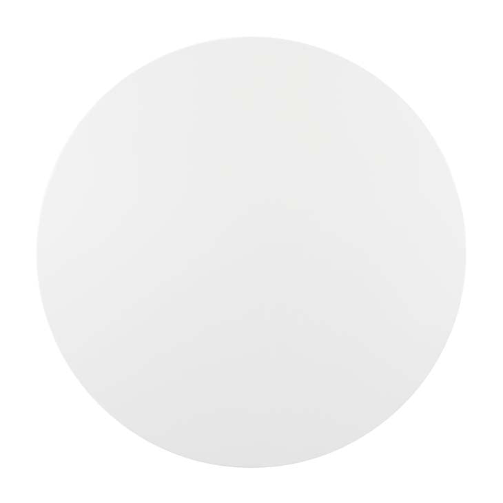 Modway Lippa 54" Round Wood Top Dining Table in Gold White | Dining Tables | Modishstore-4