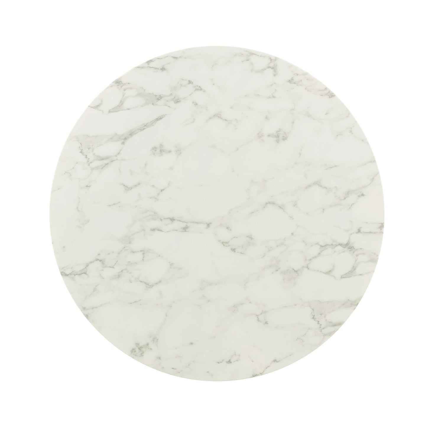 Modway Lippa 40" Round Artificial Marble Dining Table in Gold White | Dining Tables | Modishstore-4