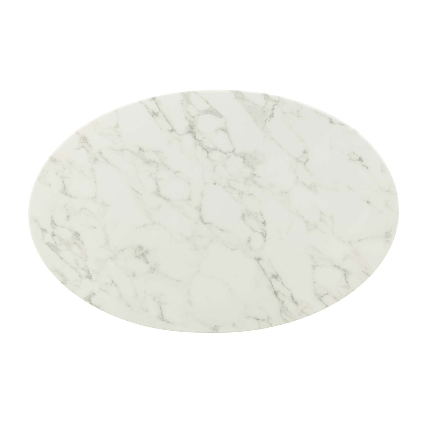 Modway Lippa 42" Oval-Shaped Coffee Table In Gold White - EEI-3249 | Coffee Tables | Modishstore-2