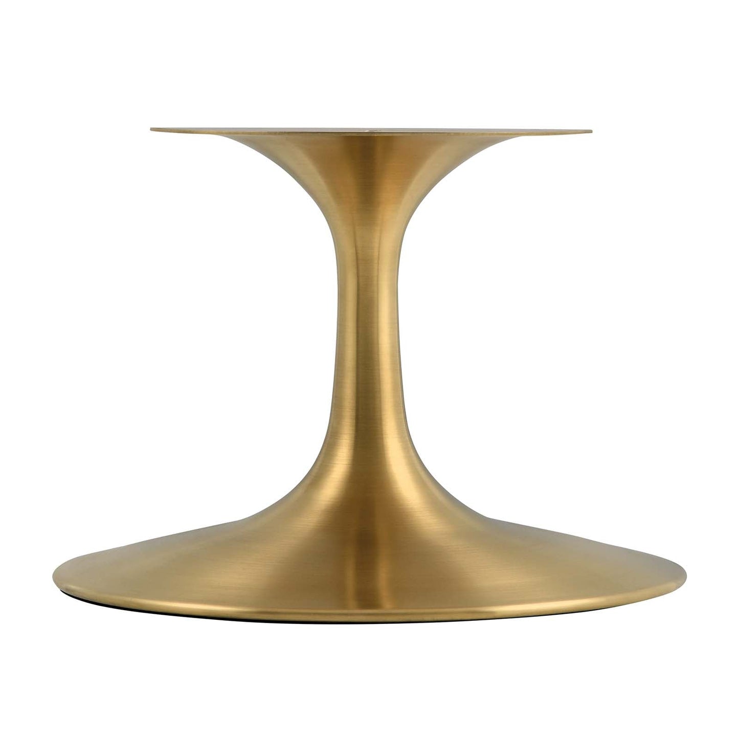 Modway Lippa 42" Oval-Shaped Coffee Table In Gold White - EEI-3249 - EEI-3249