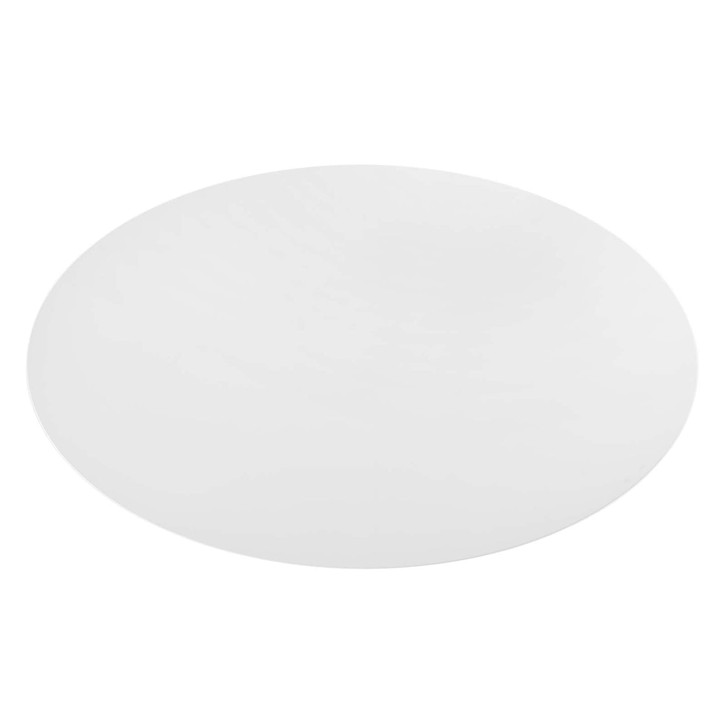 Modway Lippa 78" Oval Wood Top Dining Table in Gold White - EEI-3255