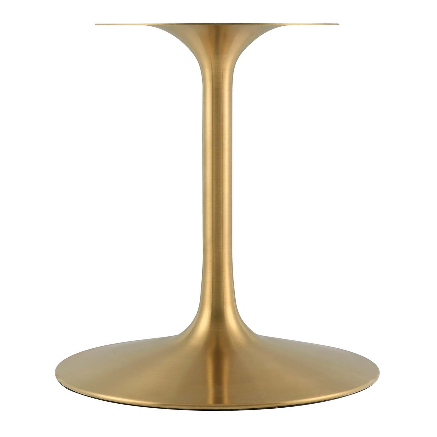 Modway Lippa 78" Oval Artificial Marble Dining Table in Gold White - EEI-3257