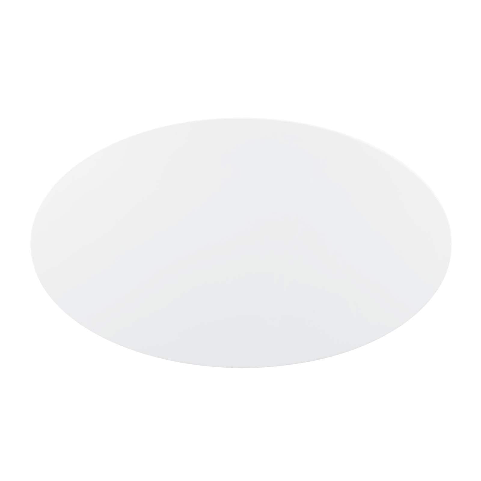 Modway Lippa 60" Oval Wood Top Dining Table in Rose White - Top